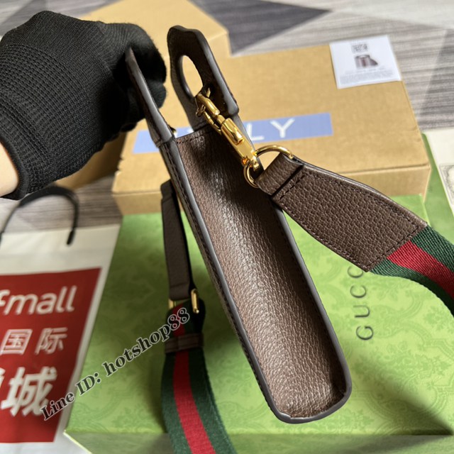 Gucci專櫃新款女包手機包 古馳Ophidia系列迷你GG肩背包699770 gqy4068